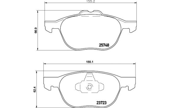 Kit de plaquettes de frein, frein à disque 8DB 355 020-411 Hella, Image 7