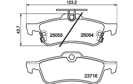 Kit de plaquettes de frein, frein à disque 8DB 355 020-501 Hella, Image 7