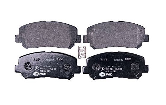 Kit de plaquettes de frein, frein à disque 8DB 355 020-511 Hella