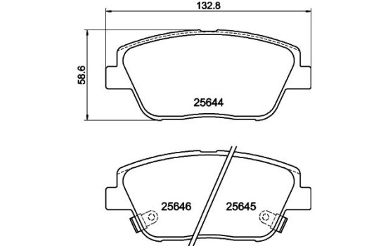 Kit de plaquettes de frein, frein à disque 8DB 355 020-551 Hella, Image 4