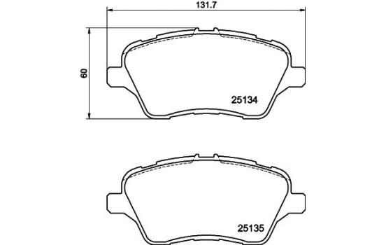Kit de plaquettes de frein, frein à disque 8DB 355 020-621 Hella, Image 7