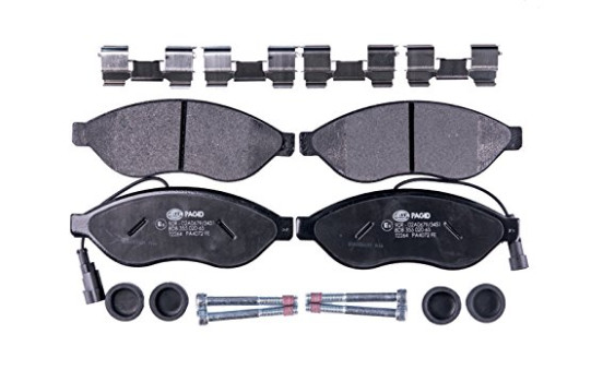 Kit de plaquettes de frein, frein à disque 8DB 355 020-651 Hella