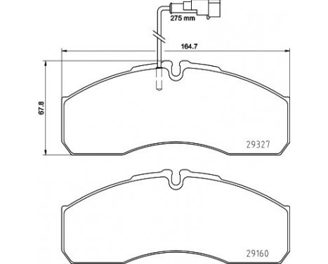 Kit de plaquettes de frein, frein à disque 8DB 355 020-711 Hella Pagid GmbH, Image 4