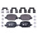 Kit de plaquettes de frein, frein à disque 8DB 355 020-751 Hella