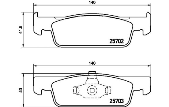 Kit de plaquettes de frein, frein à disque 8DB 355 020-801 Hella, Image 4