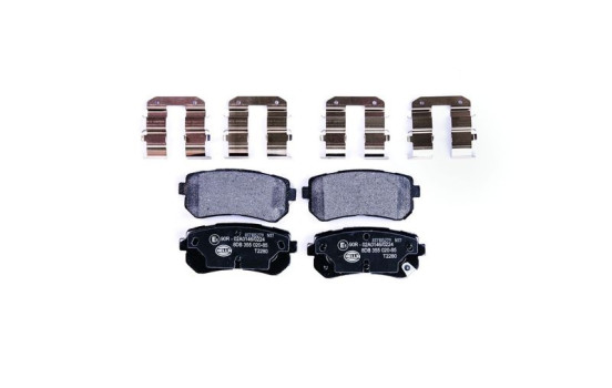 Kit de plaquettes de frein, frein à disque 8DB 355 020-851 Hella
