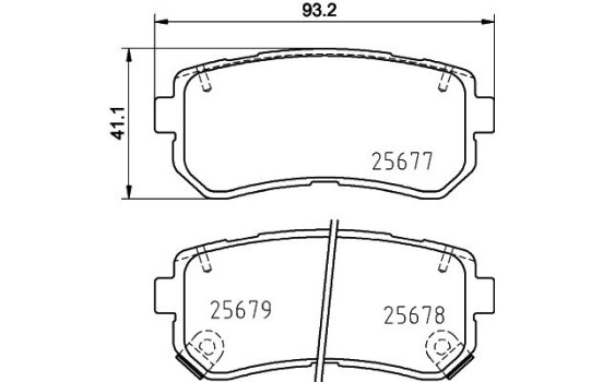 Kit de plaquettes de frein, frein à disque 8DB 355 020-851 Hella, Image 4