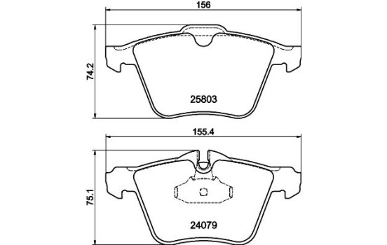 Kit de plaquettes de frein, frein à disque 8DB 355 020-921 Hella, Image 4