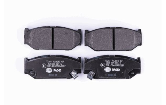 Kit de plaquettes de frein, frein à disque 8DB 355 021-121 Hella