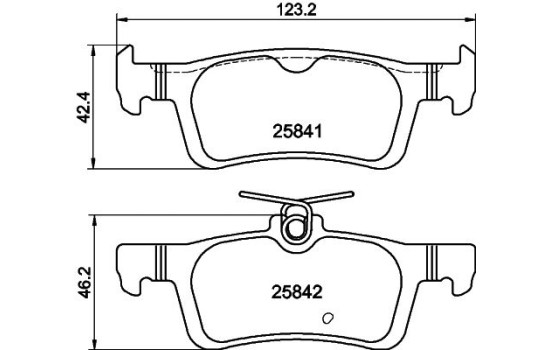 Kit de plaquettes de frein, frein à disque 8DB 355 021-311 Hella, Image 7