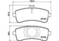 Kit de plaquettes de frein, frein à disque 8DB 355 021-371 Hella
