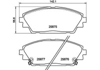 Kit de plaquettes de frein, frein à disque 8DB 355 021-421 Hella