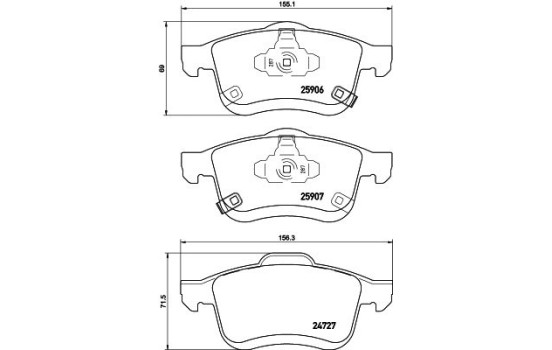 Kit de plaquettes de frein, frein à disque 8DB 355 021-451 Hella, Image 4