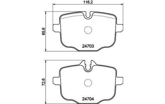 Kit de plaquettes de frein, frein à disque 8DB 355 021-631 Hella, Image 4