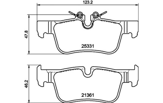 Kit de plaquettes de frein, frein à disque 8DB 355 021-681 Hella, Image 4