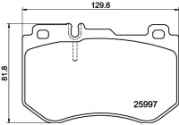 Kit de plaquettes de frein, frein à disque 8DB 355 021-741 Hella