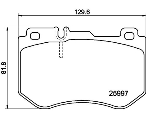 Kit de plaquettes de frein, frein à disque 8DB 355 021-741 Hella