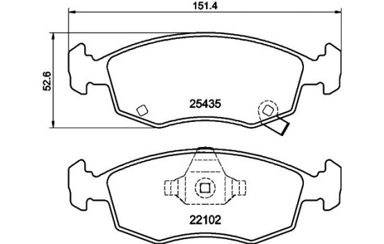 Kit de plaquettes de frein, frein à disque 8DB 355 021-751 Hella, Image 4
