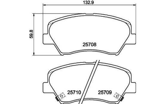 Kit de plaquettes de frein, frein à disque 8DB 355 021-781 Hella, Image 4