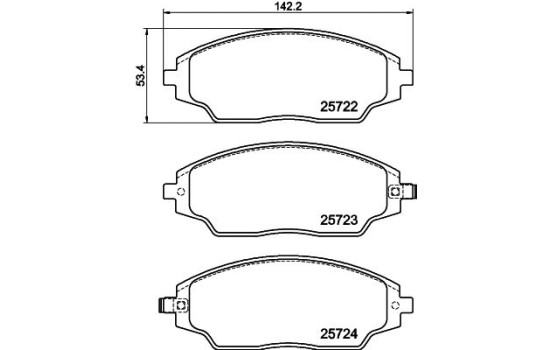 Kit de plaquettes de frein, frein à disque 8DB 355 023-241 Hella, Image 4