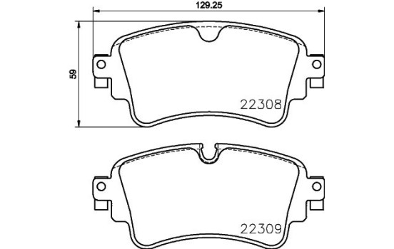 Kit de plaquettes de frein, frein à disque 8DB 355 024-791 Hella, Image 4