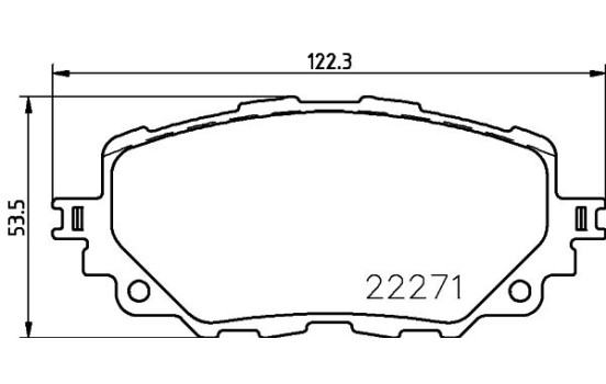 Kit de plaquettes de frein, frein à disque 8DB 355 024-821 Hella, Image 4