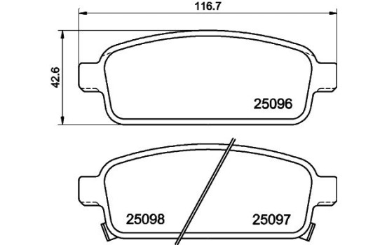 Kit de plaquettes de frein, frein à disque 8DB 355 024-861 Hella, Image 4