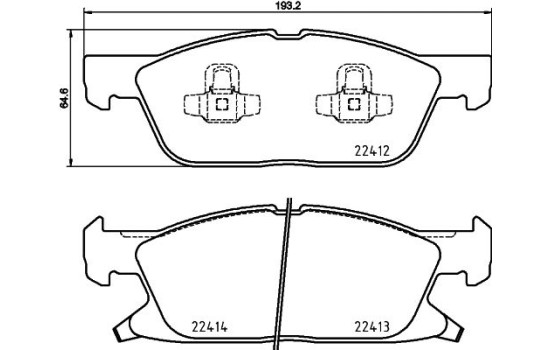 Kit de plaquettes de frein, frein à disque 8DB 355 024-981 Hella, Image 4