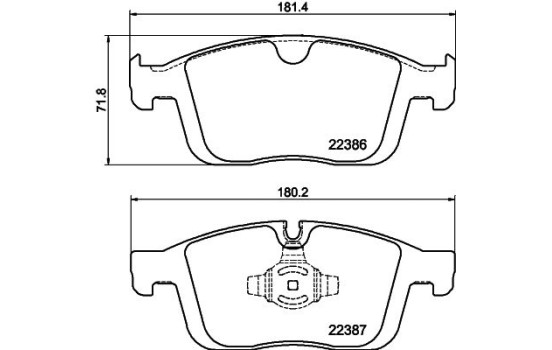 Kit de plaquettes de frein, frein à disque 8DB 355 025-261 Hella, Image 4