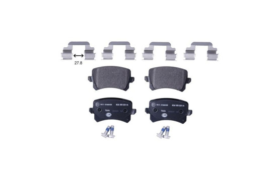Kit de plaquettes de frein, frein à disque 8DB 355 025-341 Hella