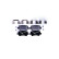 Kit de plaquettes de frein, frein à disque 8DB 355 025-401 Hella