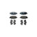 Kit de plaquettes de frein, frein à disque 8DB 355 025-461 Hella