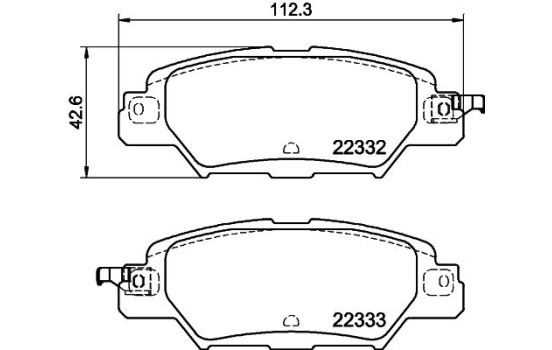 Kit de plaquettes de frein, frein à disque 8DB 355 025-461 Hella, Image 4