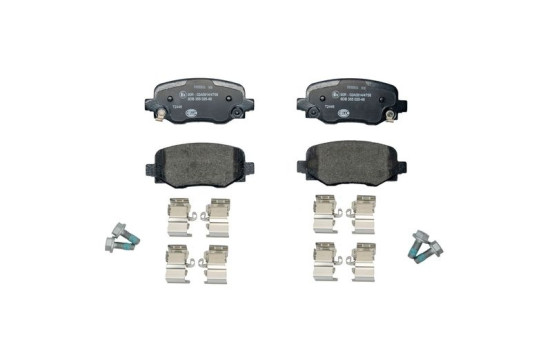 Kit de plaquettes de frein, frein à disque 8DB 355 025-481 Hella