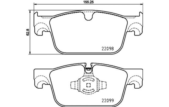 Kit de plaquettes de frein, frein à disque 8DB 355 025-531 Hella, Image 4