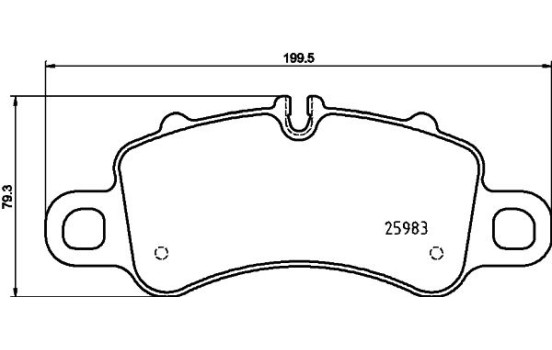 Kit de plaquettes de frein, frein à disque 8DB 355 025-601 Hella