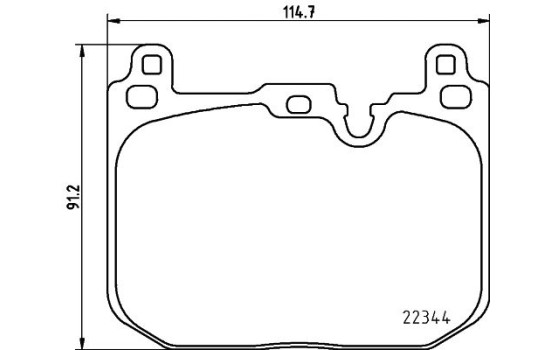 Kit de plaquettes de frein, frein à disque 8DB 355 025-621 Hella, Image 4