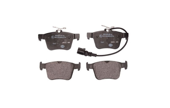 Kit de plaquettes de frein, frein à disque 8DB 355 025-661 Hella