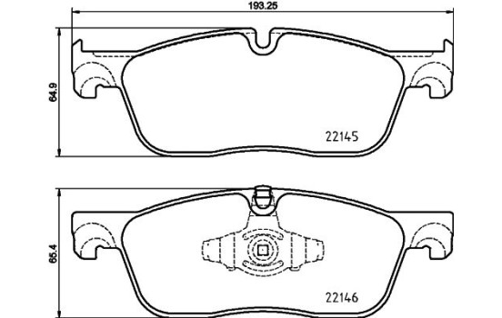 Kit de plaquettes de frein, frein à disque 8DB 355 025-701 Hella, Image 4
