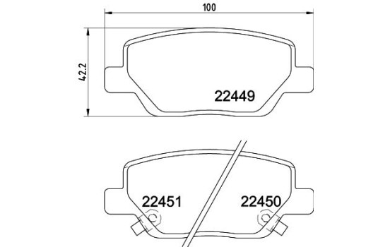 Kit de plaquettes de frein, frein à disque 8DB 355 025-861 Hella, Image 4