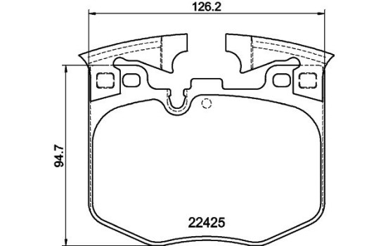 Kit de plaquettes de frein, frein à disque 8DB 355 025-951 Hella, Image 3