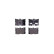 Kit de plaquettes de frein, frein à disque 8DB 355 031-701 Hella