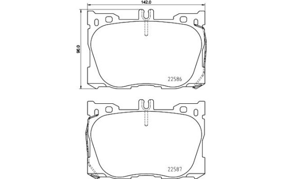 Kit de plaquettes de frein, frein à disque 8DB 355 031-701 Hella, Image 3