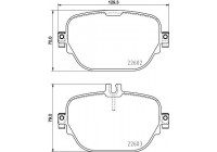 Kit de plaquettes de frein, frein à disque 8DB 355 031-711 Hella