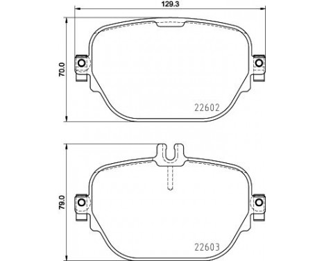 Kit de plaquettes de frein, frein à disque 8DB 355 031-711 Hella