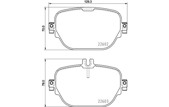 Kit de plaquettes de frein, frein à disque 8DB 355 031-711 Hella