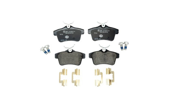 Kit de plaquettes de frein, frein à disque 8DB 355 031-811 Hella