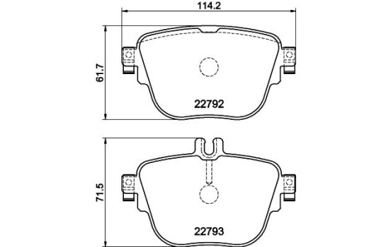 Kit de plaquettes de frein, frein à disque 8DB 355 032-161 Hella, Image 4