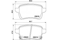 Kit de plaquettes de frein, frein à disque 8DB 355 036-431 Hella