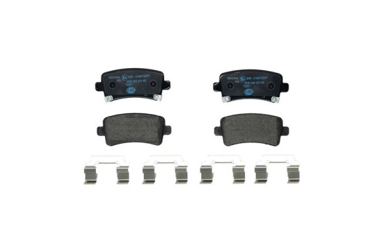 Kit de plaquettes de frein, frein à disque 8DB 355 037-651 Hella